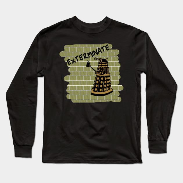 dalek paint Long Sleeve T-Shirt by Thirrin